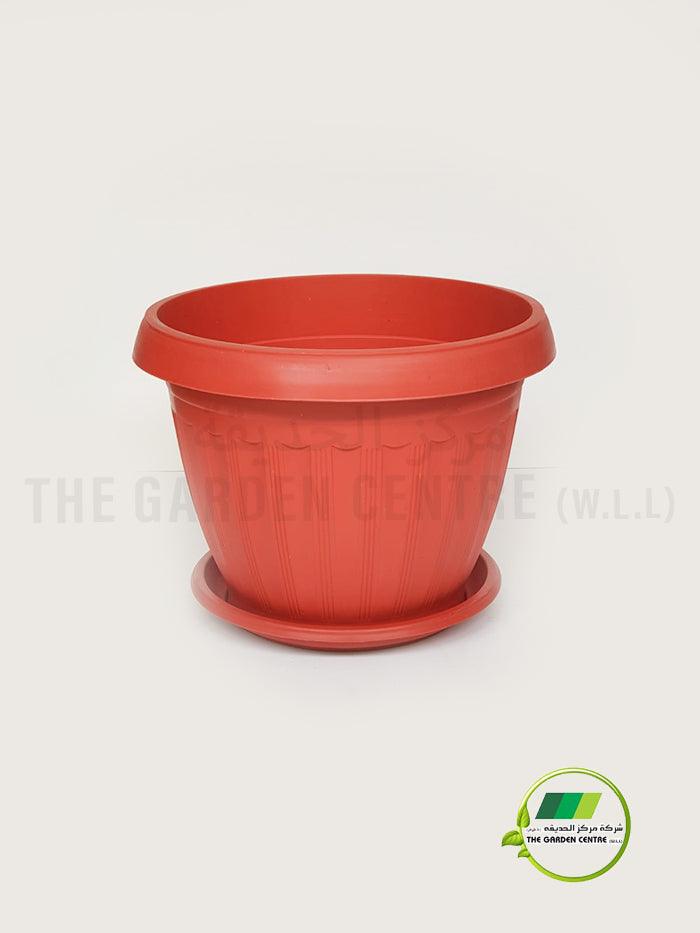 shallow round plastic planter Round Plastic Pot – THE GARDEN CENTRE