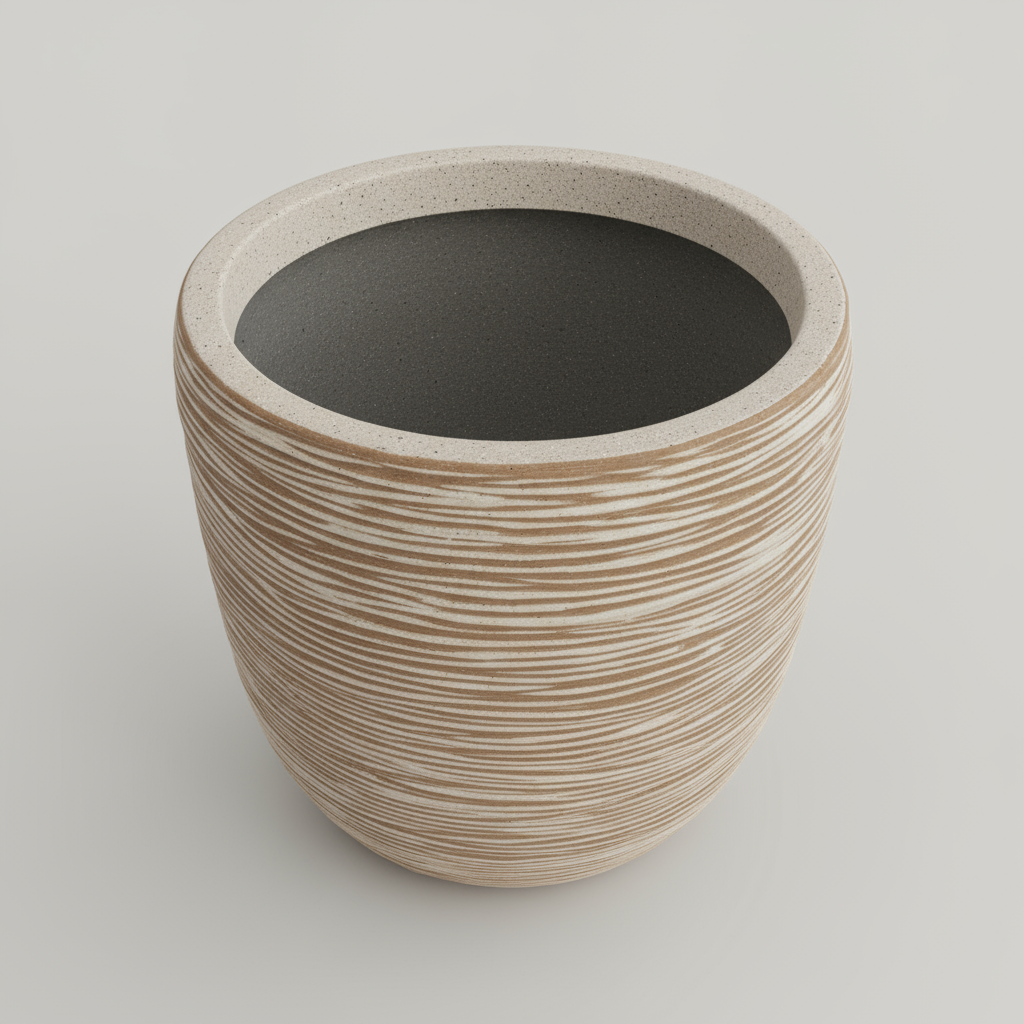 سرير KAP المضلع 35 سم × 35 سم - رمادي/بني