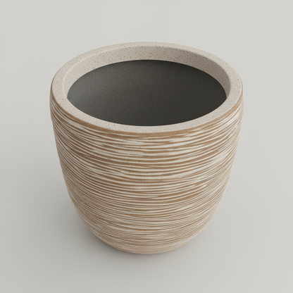 سرير KAP المضلع 35 سم × 35 سم - رمادي/بني