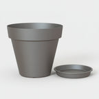 Capri pot with saucer - THE GARDEN CENTRE