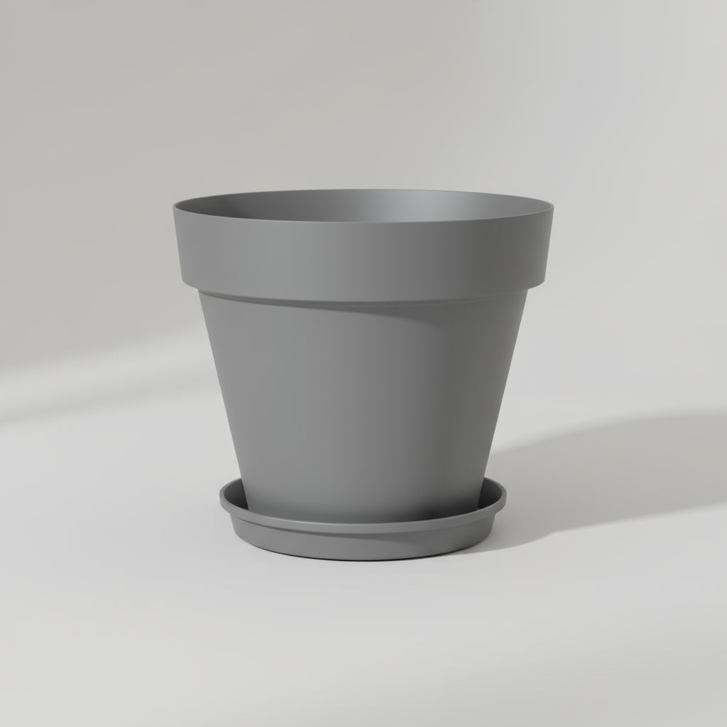 Capri pot with saucer - THE GARDEN CENTRE