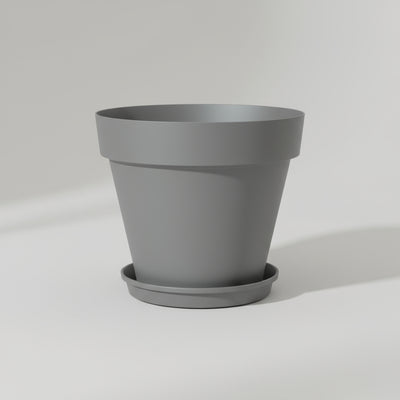 Capri pot with saucer - THE GARDEN CENTRE