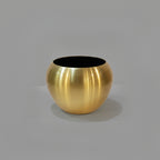 Aluminum Micro Globe  Planter 15cm x 15cm - Gold - THE GARDEN CENTRE