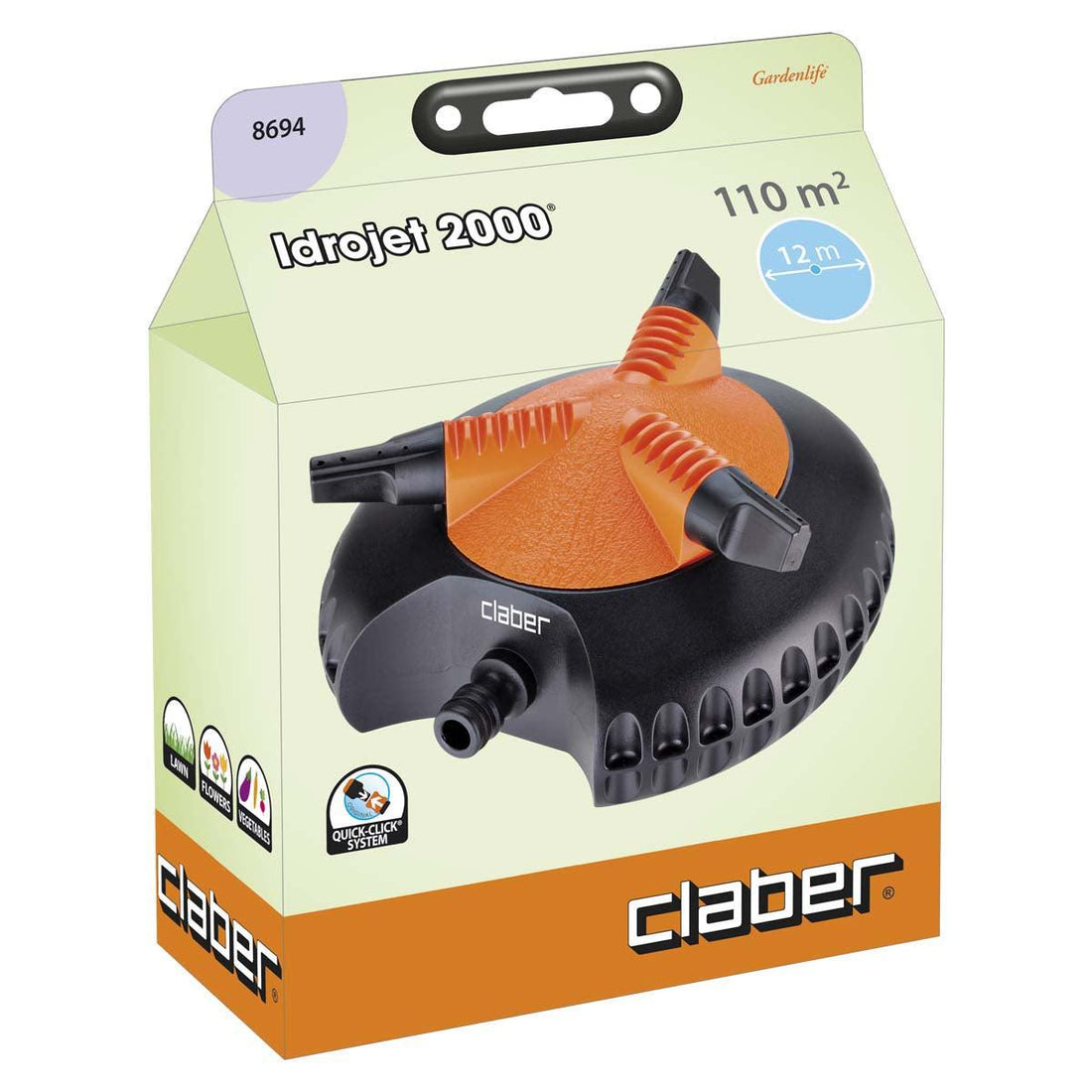 Idrojet 2000 Sprinkler 3 Arm-8694 - THE GARDEN CENTRE