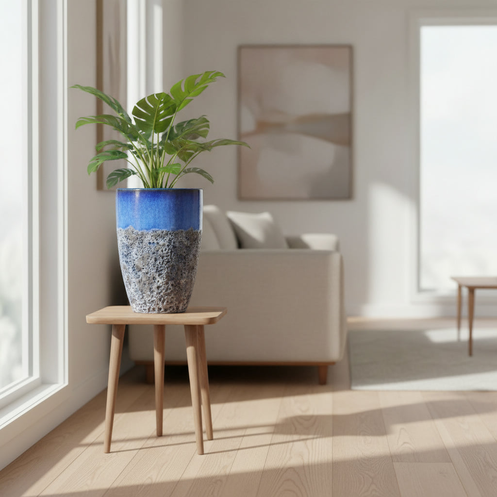 TGC Ceramic Tall Planter - 2811242 - THE GARDEN CENTRE