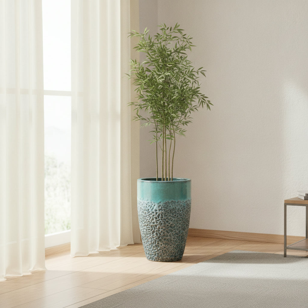 TGC Ceramic Tall Planters-1735218 - THE GARDEN CENTRE