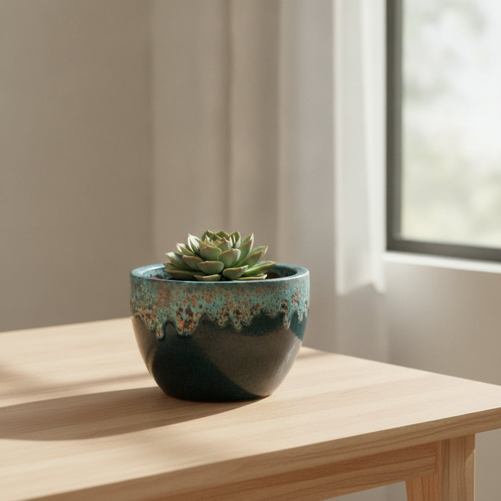 Glazed Ceramic Planters-2691147 - THE GARDEN CENTRE