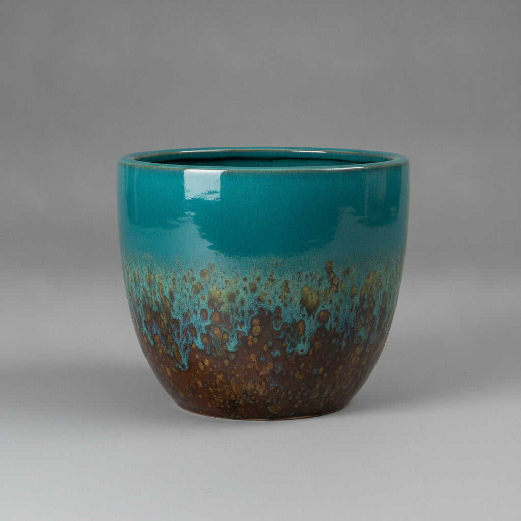 Glazed Ceramic Planters-107549 - THE GARDEN CENTRE