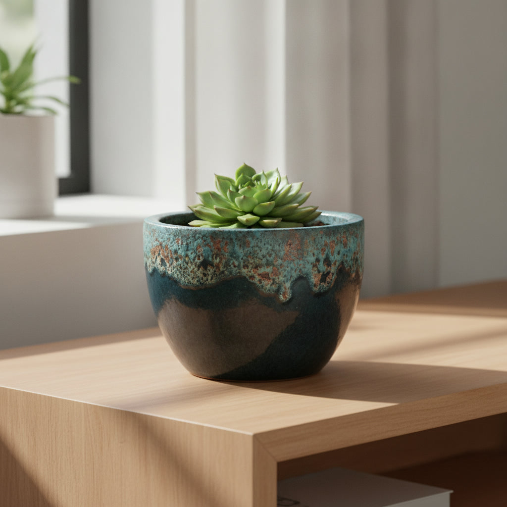 Glazed Ceramic Planters-281950 - THE GARDEN CENTRE