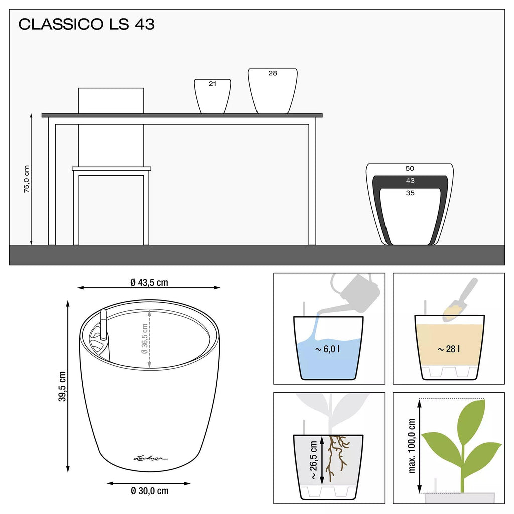 Lechuza Classico - THE GARDEN CENTRE