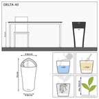 Lechuza Delta Premium - THE GARDEN CENTRE