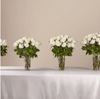 LONG STEM WHITE ROSE BOUQUET - THE GARDEN CENTRE