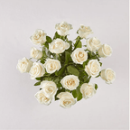 LONG STEM WHITE ROSE BOUQUET - THE GARDEN CENTRE
