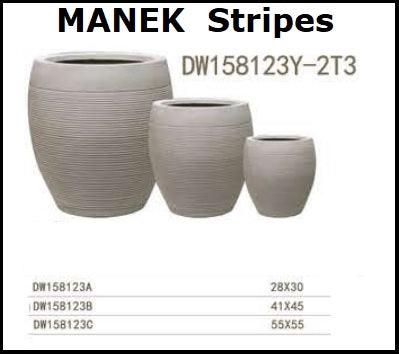 Manek Stripes Planter - THE GARDEN CENTRE