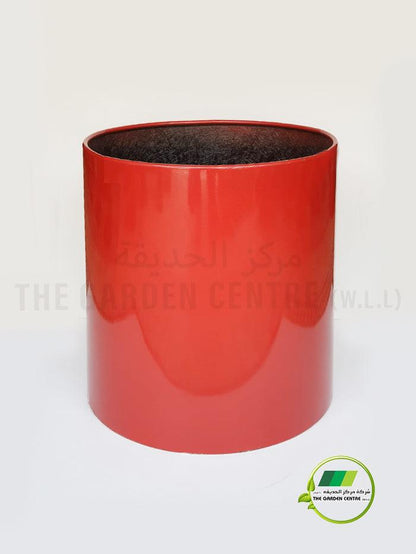 Stainless Steel Planters-Classic Cylinder(Blood Red) - THE GARDEN CENTRE
