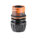 UNIVERSAL COUPLING 1/2” - 5/8” - 3/4” W/AQUASTOP-8549 - THE GARDEN CENTRE